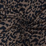 CASHMERE BRUSHED PTD LEOPARD (150CM)(NATURAL) - Image 2