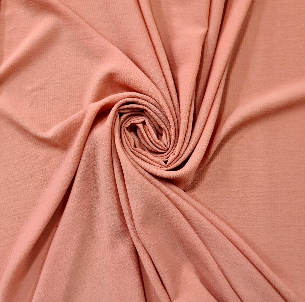 30115FBURNT20CORAL.jpg BUBBLE CREPE (150CM)(BURNT CORAL) - Image 1