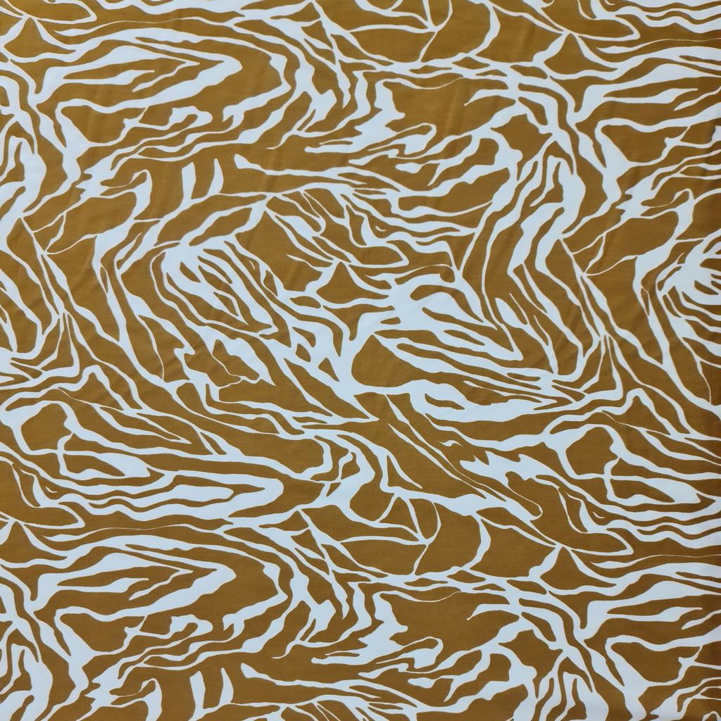 30315F25.jpg RAYON POPLIN PRINT (150CM)(334 CHOCOLATE) - Image 1