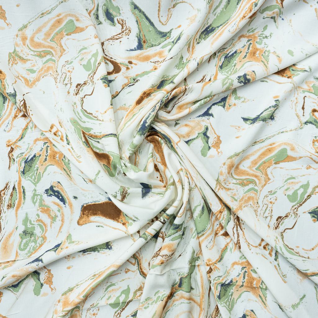 30315F50232.jpg RAYON POPLIN PRINT (150CM)(383-GREEN) - Image 2