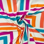 RAYON POPLIN PRINT (150CM)(384-ORANGE) - Image 2