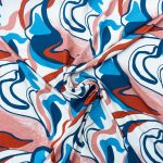 RAYON POPLIN PRINT (150CM)(387-BLUE) - Image 2