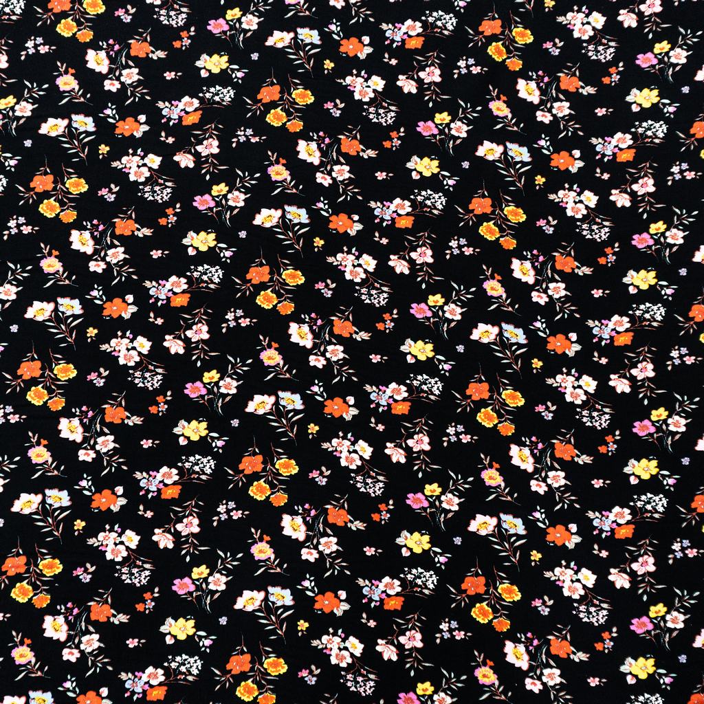 30315F59231.jpg RAYON POPLIN PRINT (150CM)(397-BLACK) - Image 1