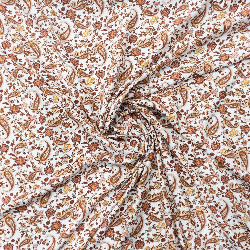 30315F63232.jpg RAYON POPLIN PRINT (150CM)(399-BROWN) - Image 2