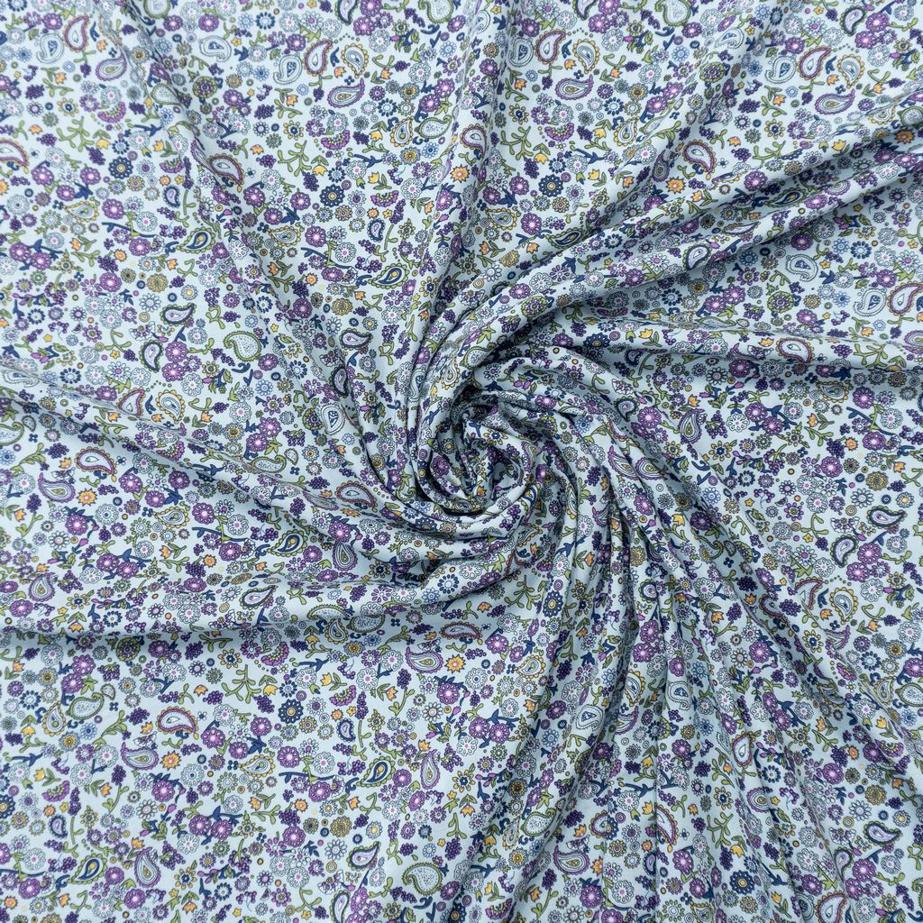 30315F64232.jpg RAYON POPLIN PRINT (150CM)(400-BLUE) - Image 2