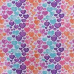 CRAFT FLANNEL  WATERCOLOUR HEARTS PP