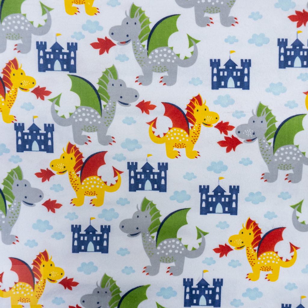 30332D15F18231.jpg CRAFT FLANNEL DRAGONS AND CASTLES - Image 1