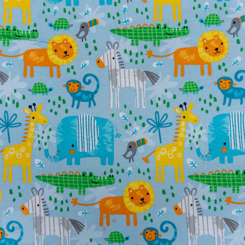 30332D15F20231.jpg CRAFT FLANNEL SWEET JUNGLE ANIMALS - Image 1