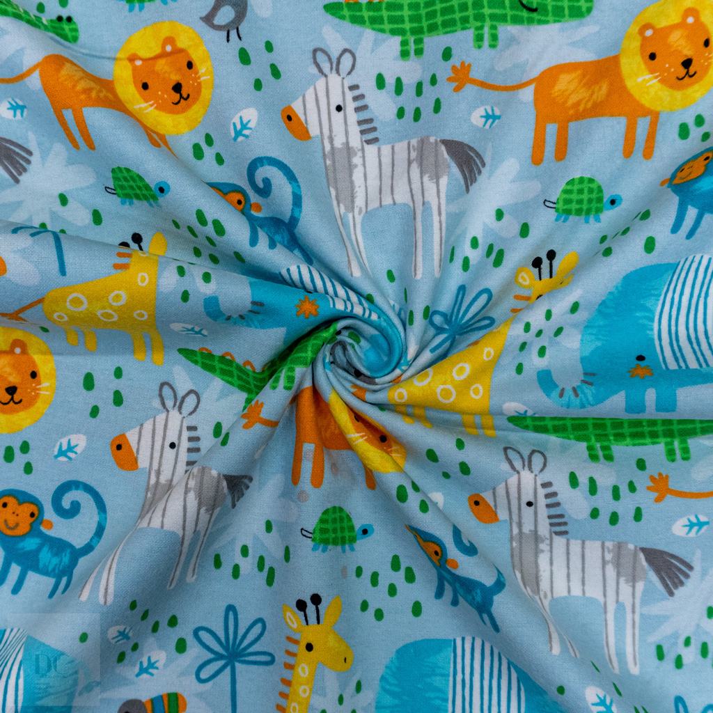 30332D15F20232.jpg CRAFT FLANNEL SWEET JUNGLE ANIMALS - Image 2