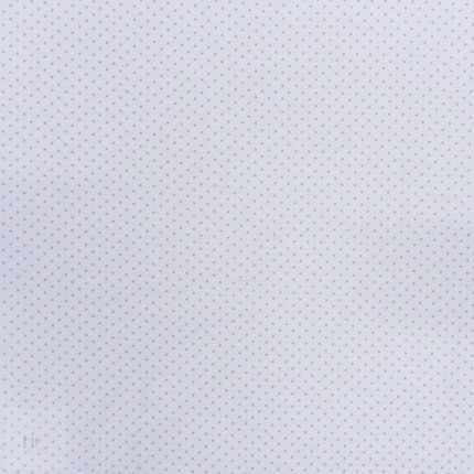 CRAFT FLANNEL WHITE PINK DOT