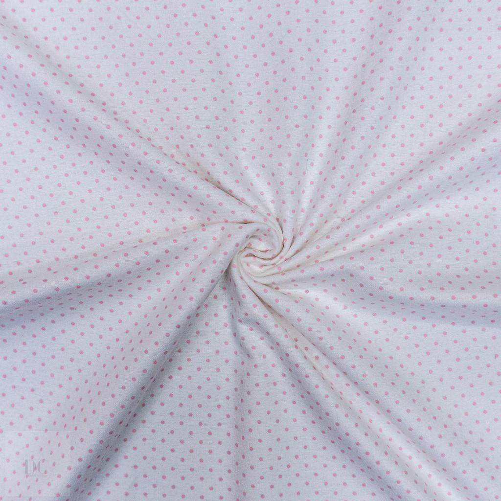 30332D15F4232.jpg CRAFT FLANNEL WHITE PINK DOT - Image 2