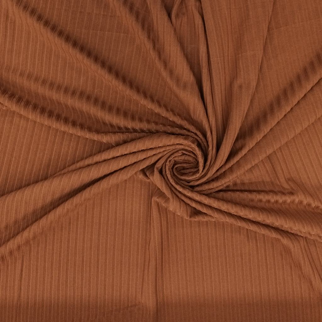 30532D35FBURNT20RUSSET.jpg DTY BRUSHED 4X2 RIB - BURNT RUSSET - Image 1