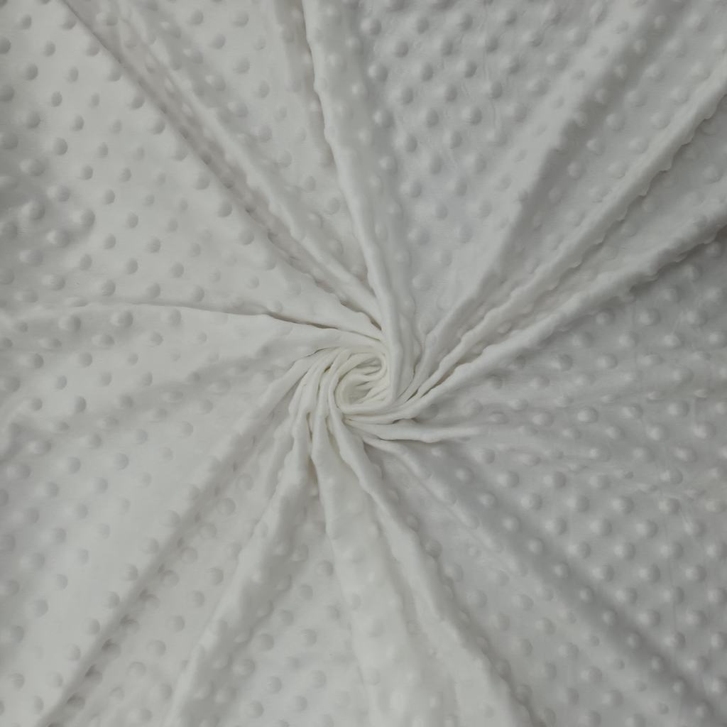 30865FWHITE.jpg 150CM PLAIN MINKY FLEECE-WHITE - Image 1