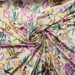 DULL SATIN 50D PRINT (150CM)(143-CREAM) - Image 2