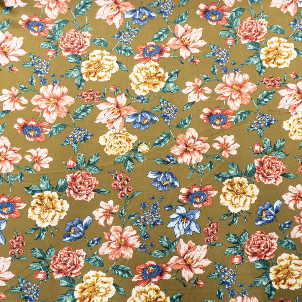 31445F34231.jpg DULL SATIN 50D PRINT (150CM)(145-KHAKI) - Image 1