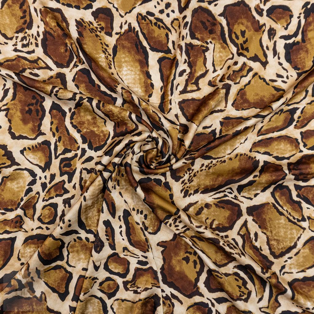 31445F58232.jpg DULL SATIN 50D PRINT (150CM)(156 KHAKI) - Image 2