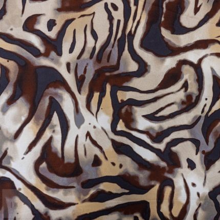 DULL SATIN 50D PRINT (150CM) 165 TAUPE