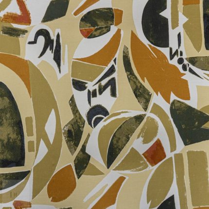 DULL SATIN 50D PRINT (150CM) 164 KHAKI