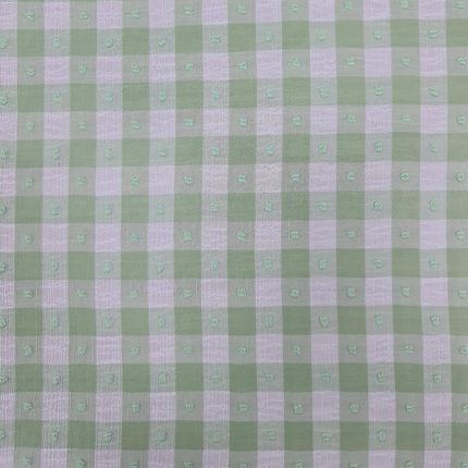 DOBBY SEERSUCKER CHEEK PRINT-GREEN