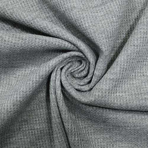 32552D15FGREY20MELANGE.jpg MINI WAFFLE KNIT - GREY MELANGE - Image 1