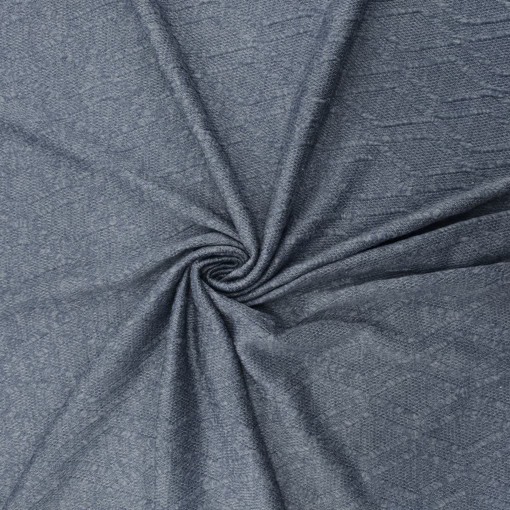 32582D65FBLUE.jpg CABLE SWEATER MODENA - BLUE - Image 1