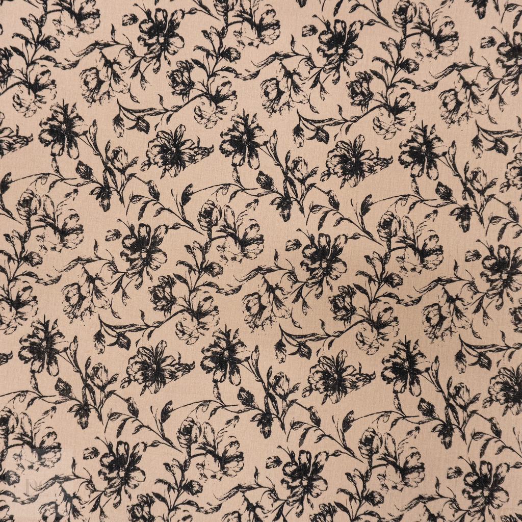 33022D85FBEIGE231.jpg BABY COTTON PRINT FLOWERS (150CM) - Image 1