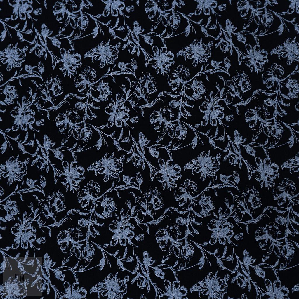 33022D85FBLACK231.jpg BABY COTTON PRINT FLOWERS (150CM) - Image 1