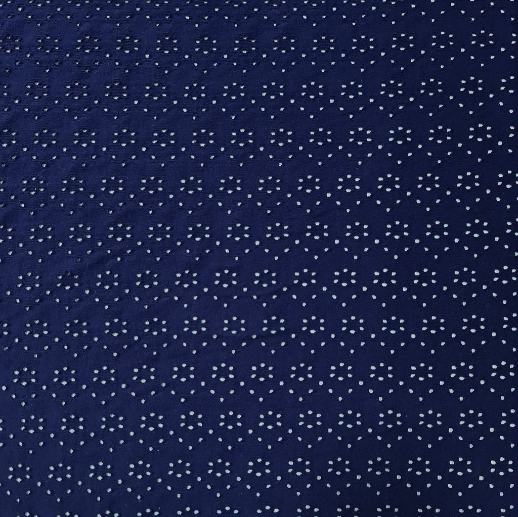 33105FNAVY.jpg CVC EMBROIDERY KNIT-NAVY - Image 1