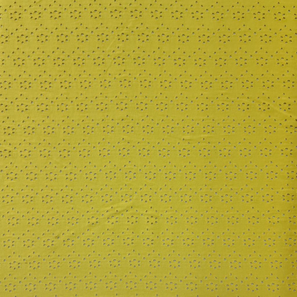 33105FYELLOW.jpg CVC EMBROIDERY KNIT-YELLOW - Image 1