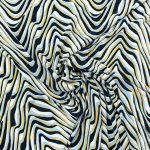 PRINTED PLISSE PLEAT BLACK GOLD - Image 2