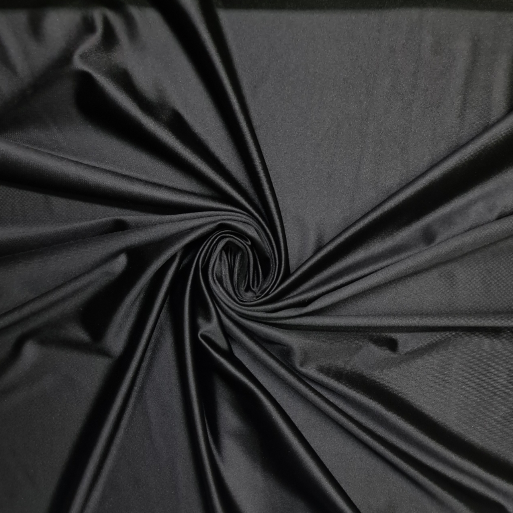 33255FBLACK231.jpg FERRAGAMO SATIN (150CM)(BLACK) - Image 1