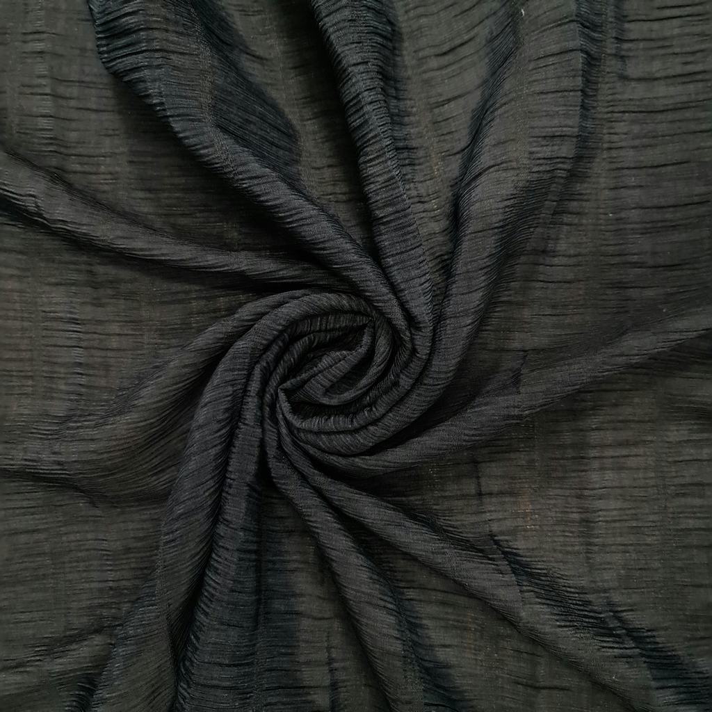 33305FBLACK231.jpg CRINKLE FENDI (150CM)(BLACK) - Image 1