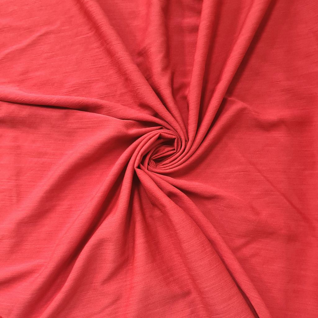 33395FRED.jpg NATURAL SLUB LOOK (150CM)(RED) - Image 1