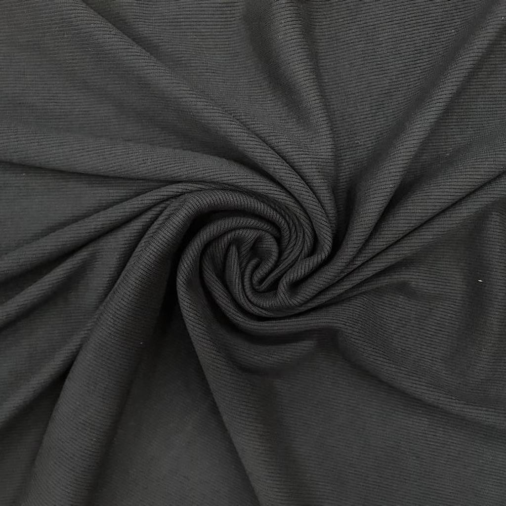 34035FBLACK.jpg TC RIB SPANDEX-BLACK - Image 1