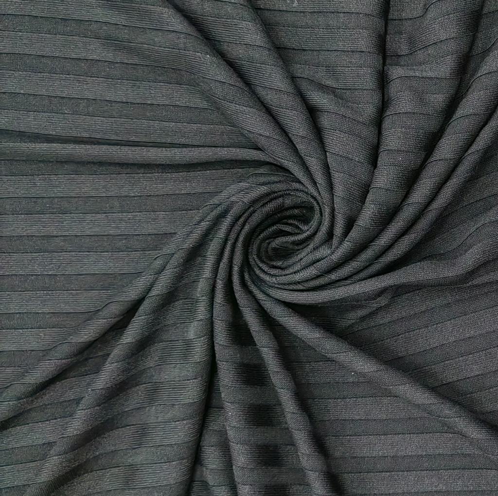 34165FBLACK.jpg T/R FENDI RIB - BLACK - Image 1