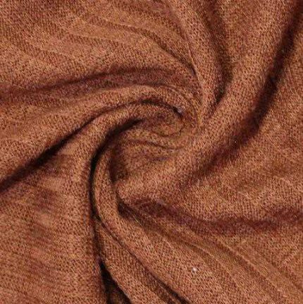 P/S LARA RIB - CAROB BROWN