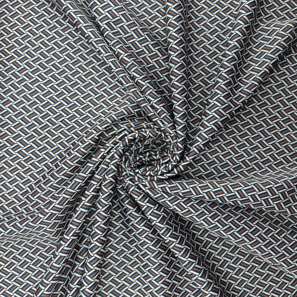 34222D15FBLUE.jpg JACQUARD BENGALINE BASKETWEAVE - Image 1
