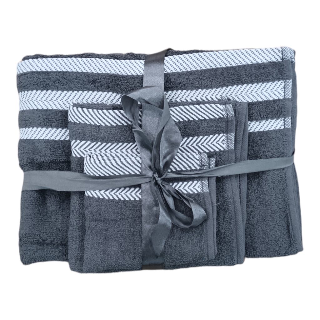 3PS5FDG.jpg 3PC PLUSH SET-DARK GREY - Image 1