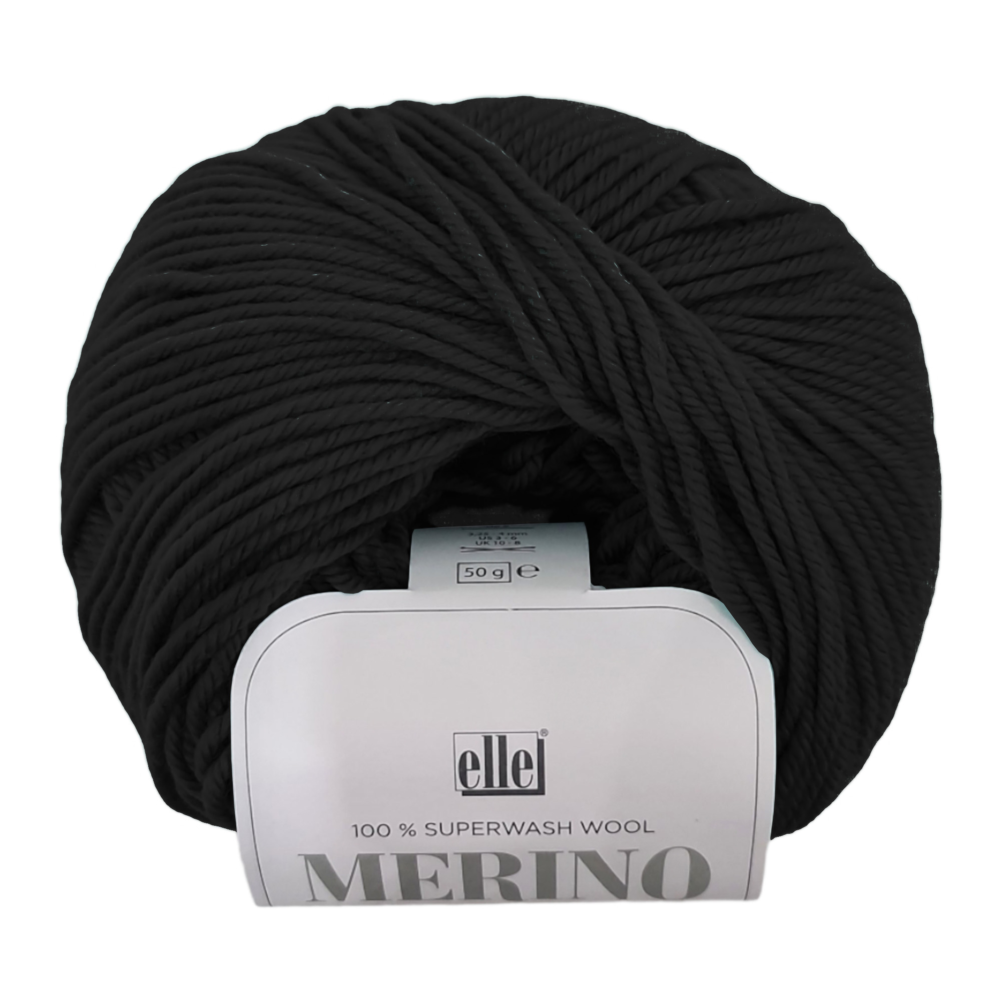 62175F017231.jpg MERINO DK 50G - BLACK - Image 1