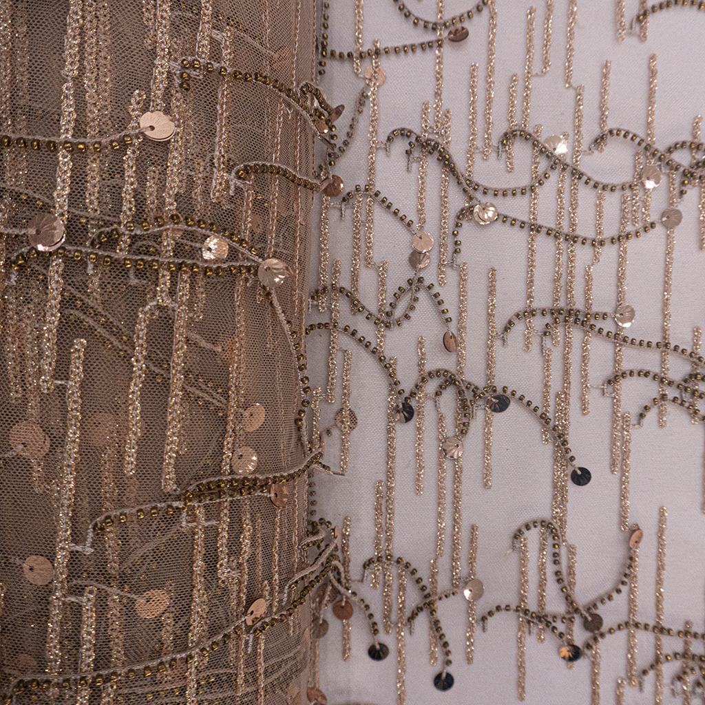 7005F5231.jpg SEQ & BEADS CHAIN BRONZE - Image 1