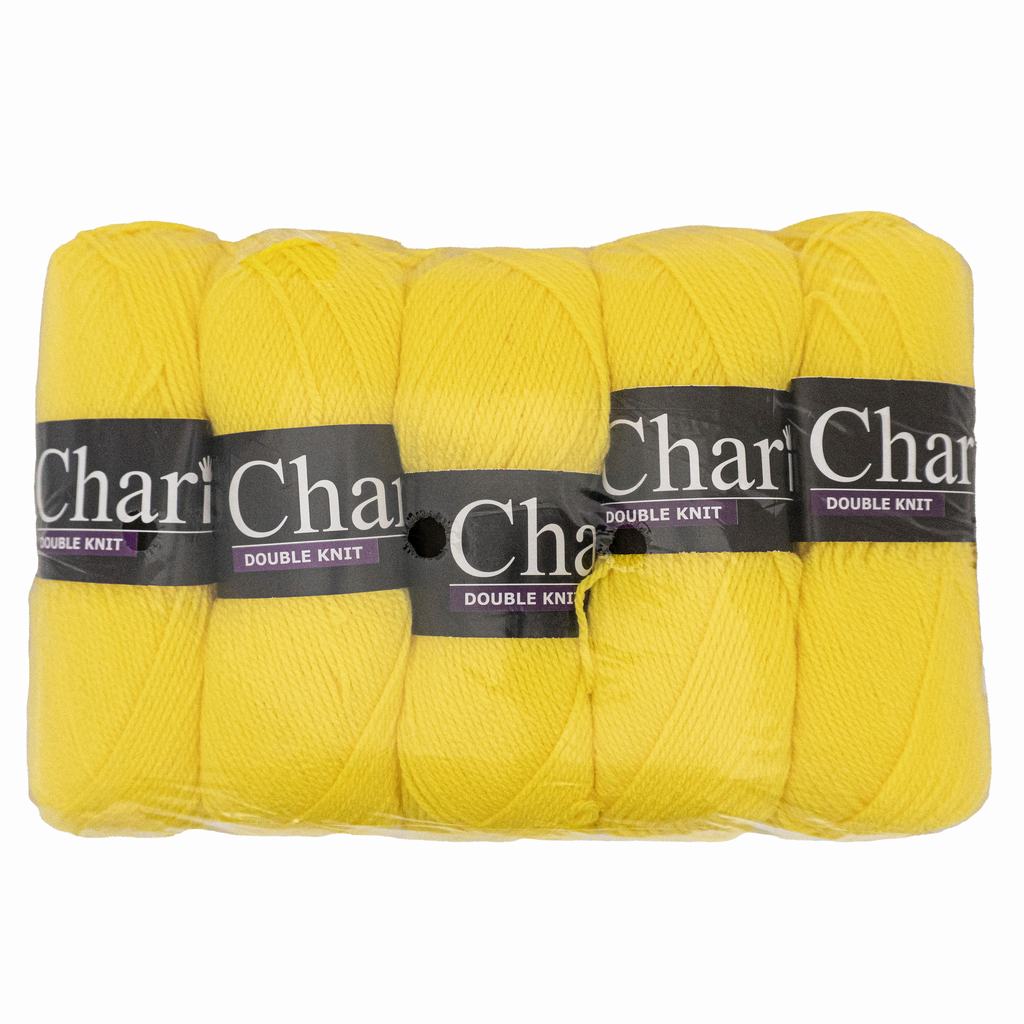 90005PK5F138231.jpg CHARITY P/S 100G 5PK - BRIGHT YELLOW - Image 1