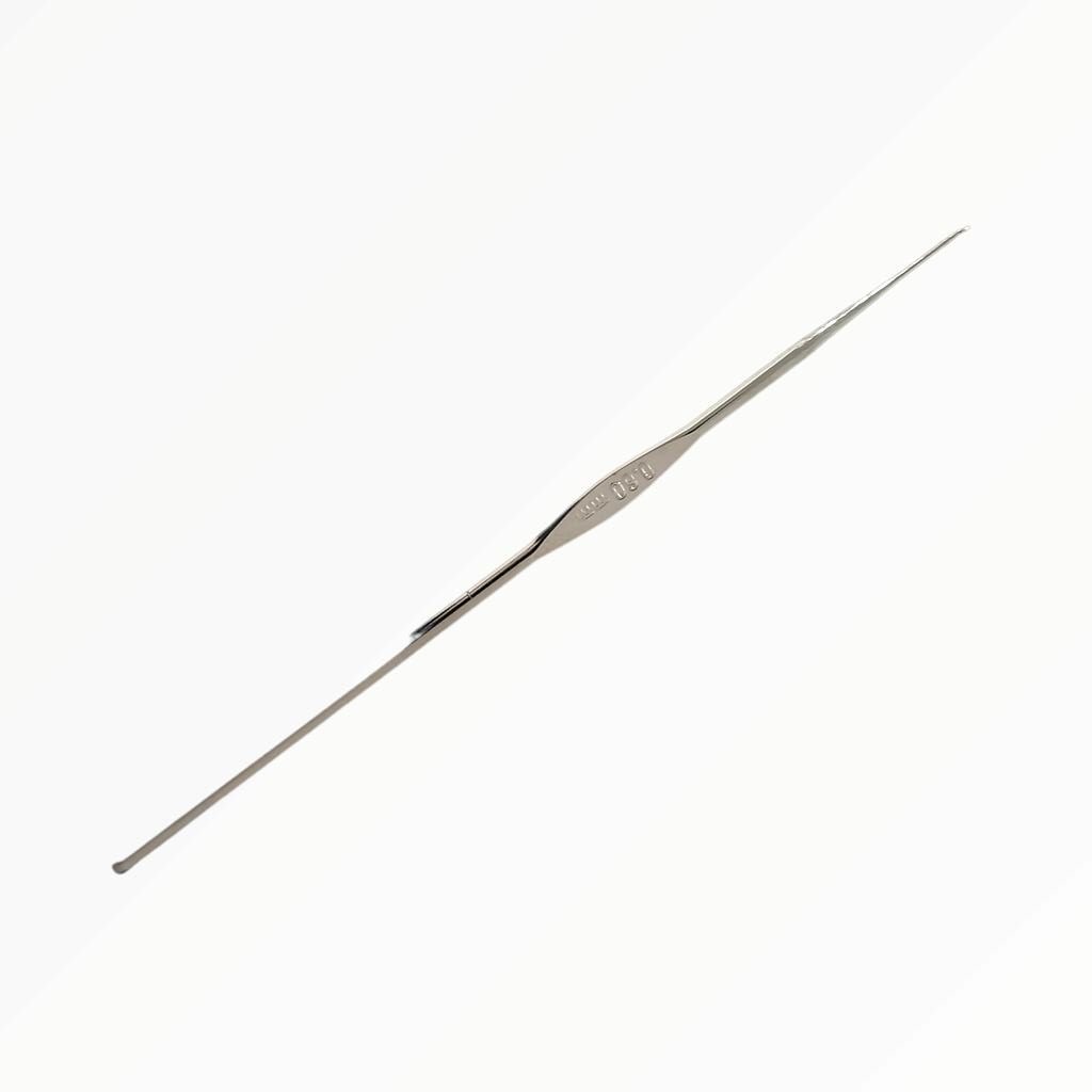 A0072D06.jpg STEEL CROCHET HOOK 12CM 0.6MM - Image 1