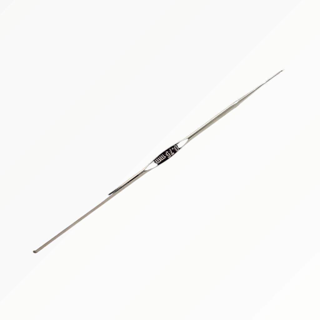 A0072D075.jpg STEEL CROCHET HOOK 12CM 0.75MM - Image 1