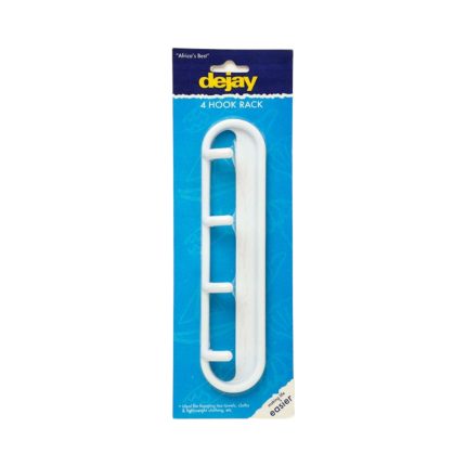 SELF ADHESIVE 4 HOOK RACK