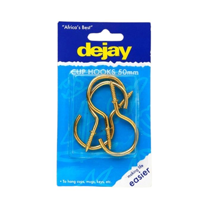 50MM CUP HOOK BRASS 4Pcs - Image 1