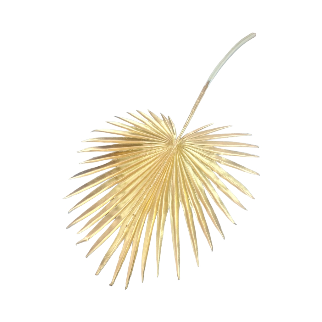 A4032DH3895FG.jpg PALM LEAF-GOLD - Image 1