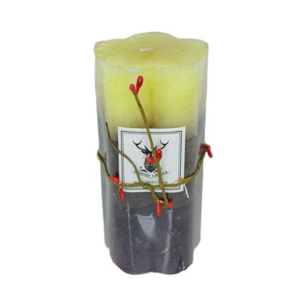 SCENTED CANDLE 3 TONE FLWR LRG