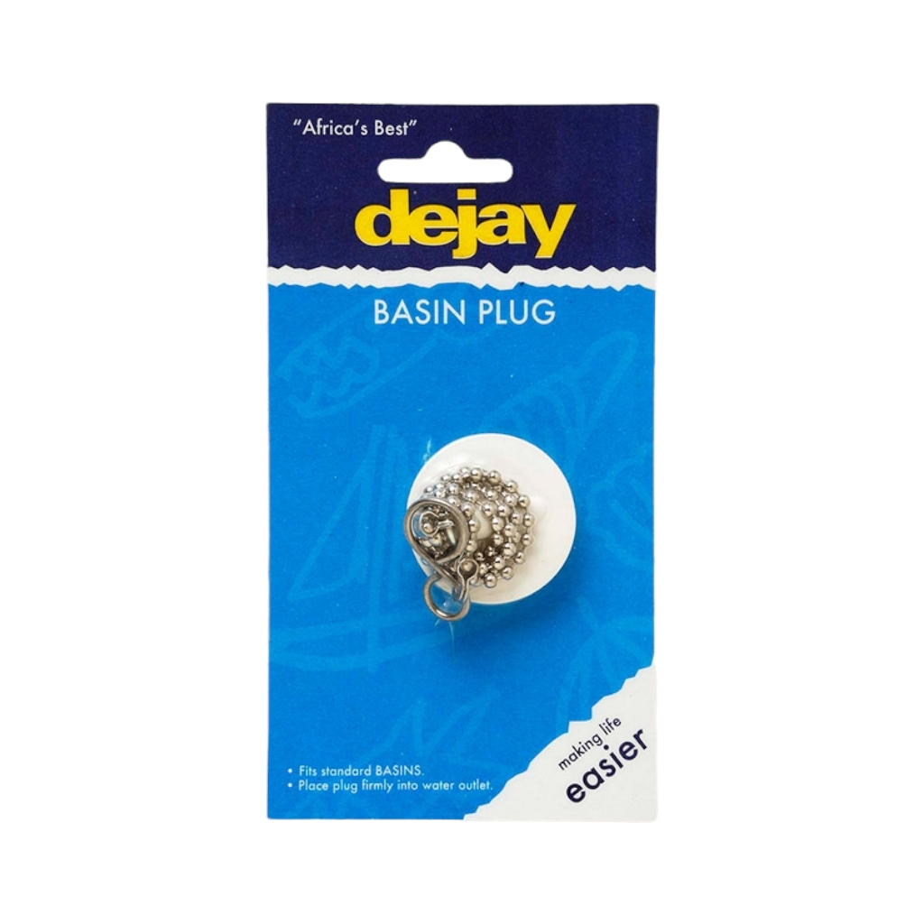 A49.jpg PLUG PVC BASIN WITH CHAIN - Image 1