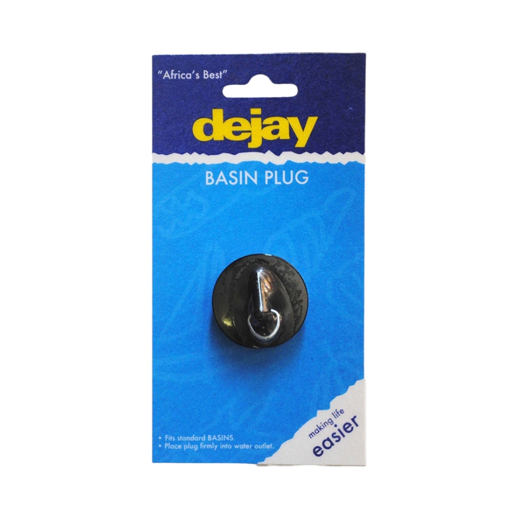 A54.jpg PVC BASIN PLUG BLACK - Image 1