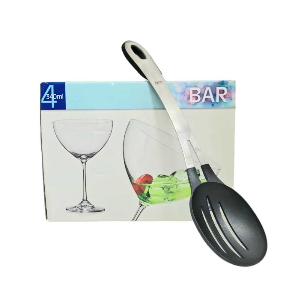 AA2DCPGS231.jpg COMBO PACK GLASS AND SPOON SET - Image 1